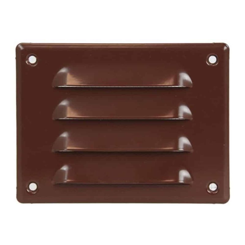 Europlast metalen sleufrooster rechthoekig bruin 140 x 105mm - MR14105B Metalen ventilatierooster rechthoekig bruin 140 x 105mm