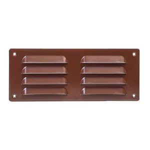 Europlast metalen ventilatierooster rechthoekig bruin 260 x 105mm - MR26105B