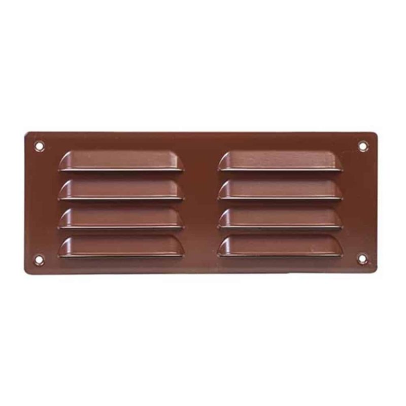 Europlast metalen ventilatierooster rechthoekig bruin 260 x 105mm - MR26105B Metalen ventilatierooster rechthoekig bruin 260 x 105mm