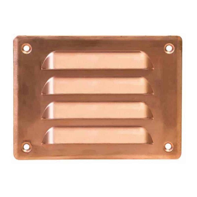 Europlast metalen sleufrooster rechthoekig koper 140 x 105mm - MR14105CU Metalen ventilatierooster rechthoekig koper 140 x 105mm 2