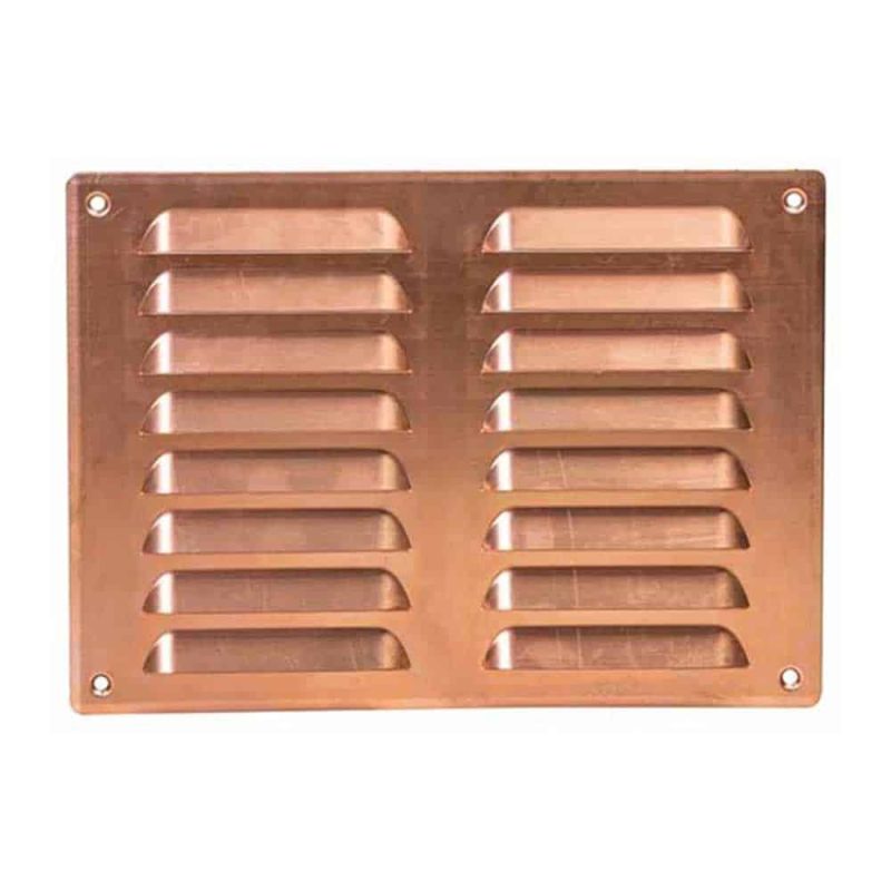 Europlast metalen ventilatierooster rechthoekig koper 260 x 190mm - MR2619CU Metalen ventilatierooster rechthoekig koper 260 x 190mm 2