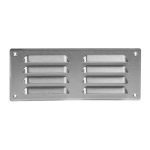 Metalen ventilatierooster rechthoekig rvs 260 x 105mm 2