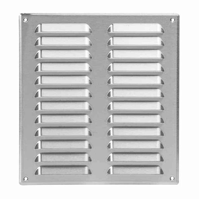 Europlast metalen ventilatierooster rechthoekig rvs 260 x 280mm - MR2628I Metalen ventilatierooster rechthoekig rvs 260 x 280mm 2