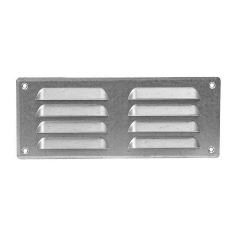 Europlast metalen ventilatierooster rechthoekig zink 260 x 105mm - MR26105ZN Metalen ventilatierooster rechthoekig zink 260 x 105mm 2