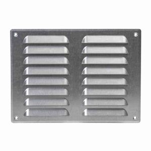 Europlast metalen ventilatierooster rechthoekig zink 260 x 190mm - MR2619ZN