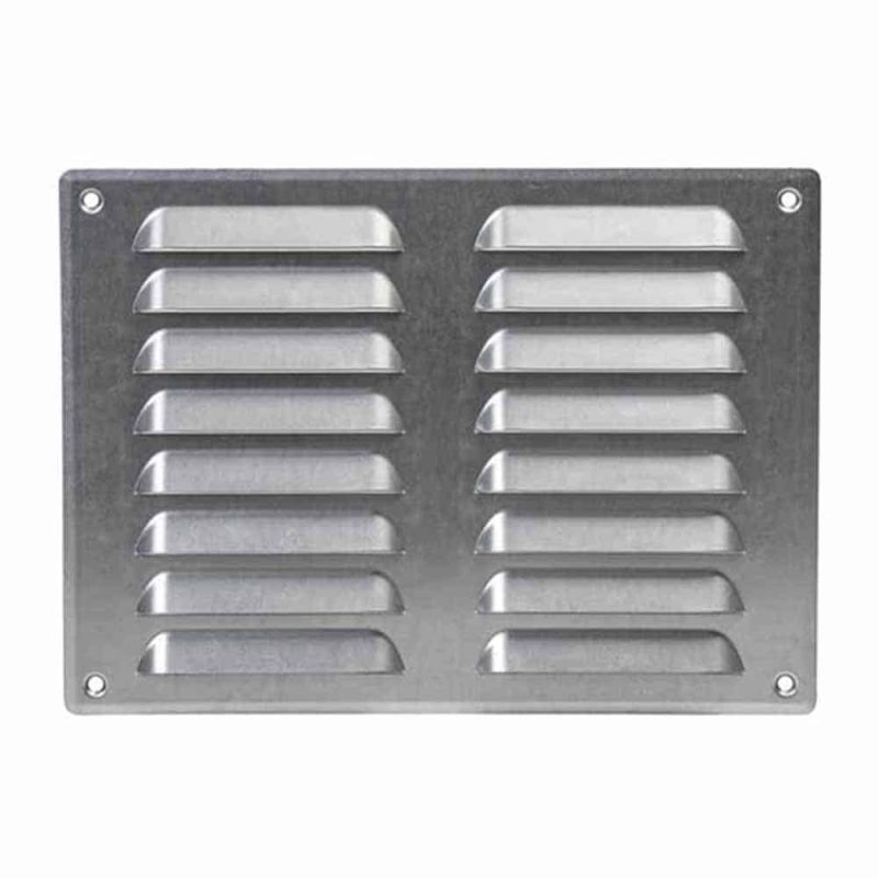 Europlast metalen ventilatierooster rechthoekig zink 260 x 190mm - MR2619ZN Metalen ventilatierooster rechthoekig zink 260 x 190mm 2