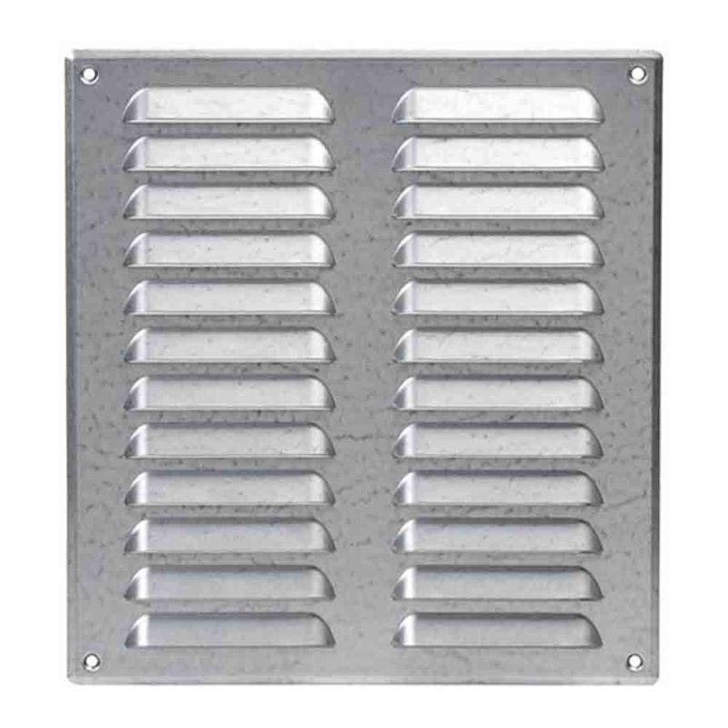 Europlast metalen ventilatierooster rechthoekig zink 260 x 280mm - MR2628ZN Metalen ventilatierooster rechthoekig zink 260 x 280mm 2
