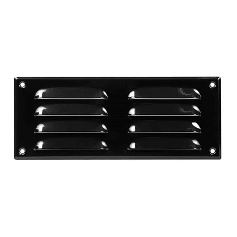 Europlast metalen ventilatierooster rechthoekig zwart 260 x 105mm - MR26105M Metalen ventilatierooster rechthoekig zwart 260 x 105mm