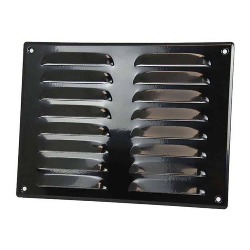 Europlast metalen ventilatierooster rechthoekig zwart 260 x 190mm - MR2619M Metalen ventilatierooster rechthoekig zwart 260 x 190mm 1 1