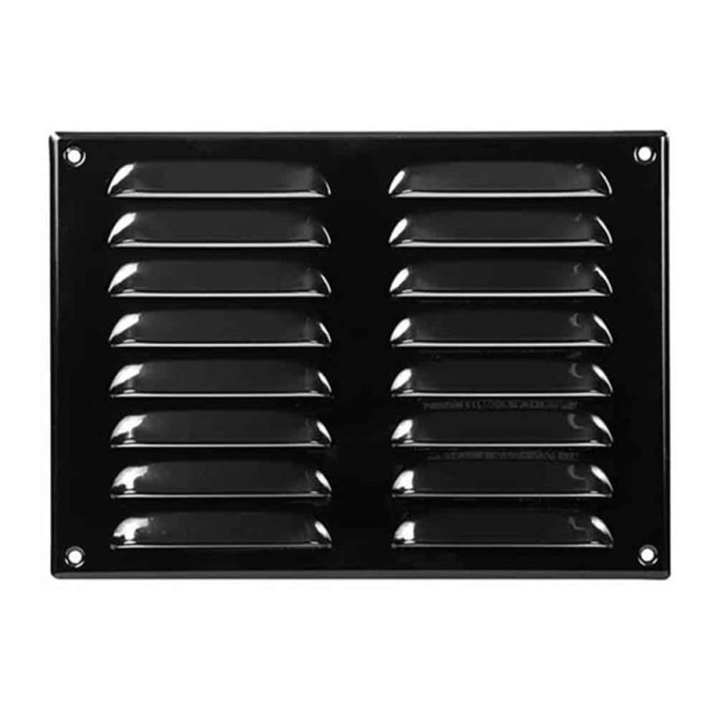 Europlast metalen ventilatierooster rechthoekig zwart 260 x 190mm - MR2619M Metalen ventilatierooster rechthoekig zwart 260 x 190mm 2