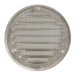 Metalen ventilatierooster rond aluminium O 125mm 2