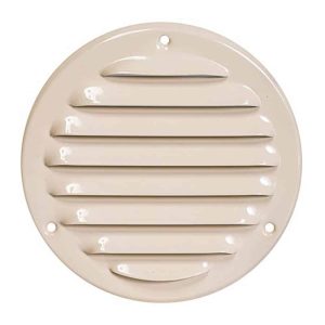 Europlast metalen ventilatierooster rond beige Ø 100mm - MR100Y