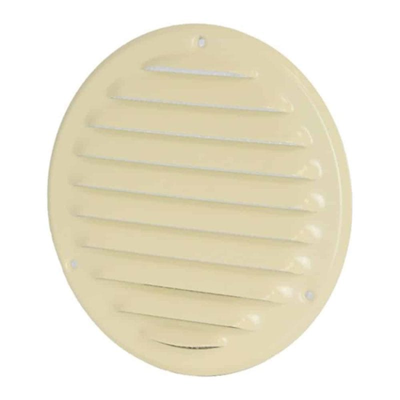 Metalen ventilatierooster rond beige O 160mm 2 1