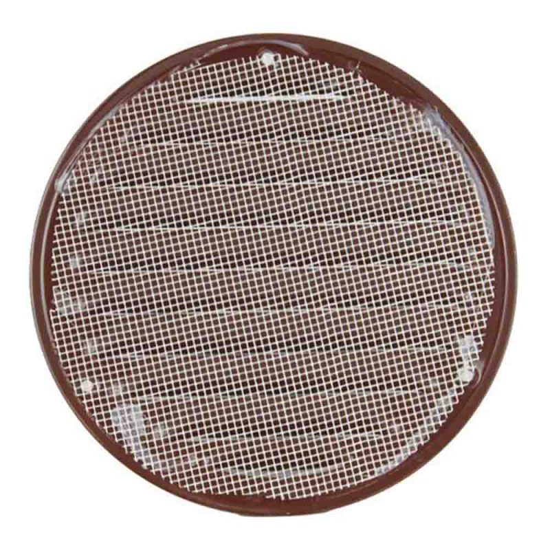 Europlast metalen ventilatierooster rond bruin Ø 100mm - MR100B Metalen ventilatierooster rond bruin O 100mm 2