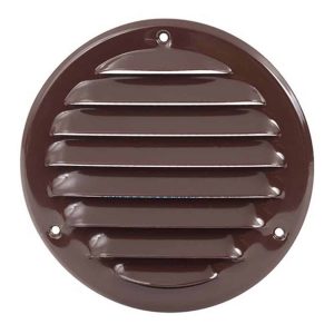 Europlast metalen ventilatierooster rond bruin ø 160mm - MR160B