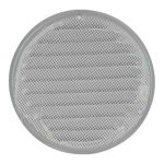 Metalen ventilatierooster rond grijs O 160mm 2 1