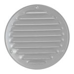 Metalen ventilatierooster rond grijs O 160mm 3