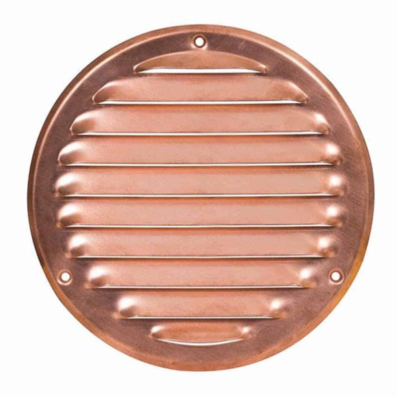 Europlast metalen ventilatierooster rond koper Ø 100mm - MR100CU Metalen ventilatierooster rond koper O 125mm 5