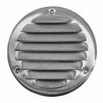 Metalen ventilatierooster rond rvs O 100mm 3