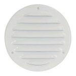 Metalen ventilatierooster rond wit O 200mm 2 1