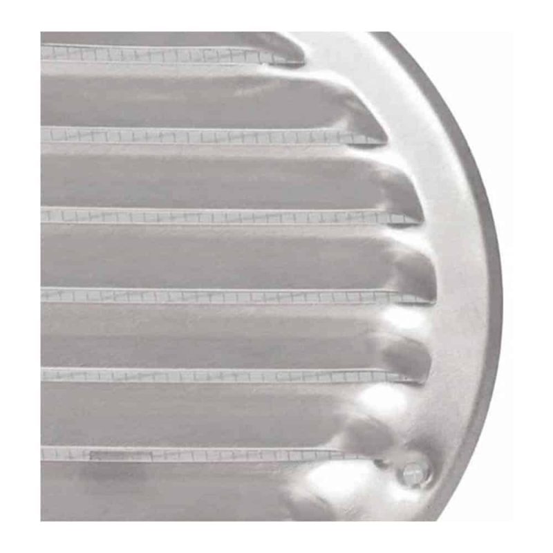 Metalen ventilatierooster rond zink O 100mm 1 1