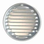 Metalen ventilatierooster rond zink O 125mm 3