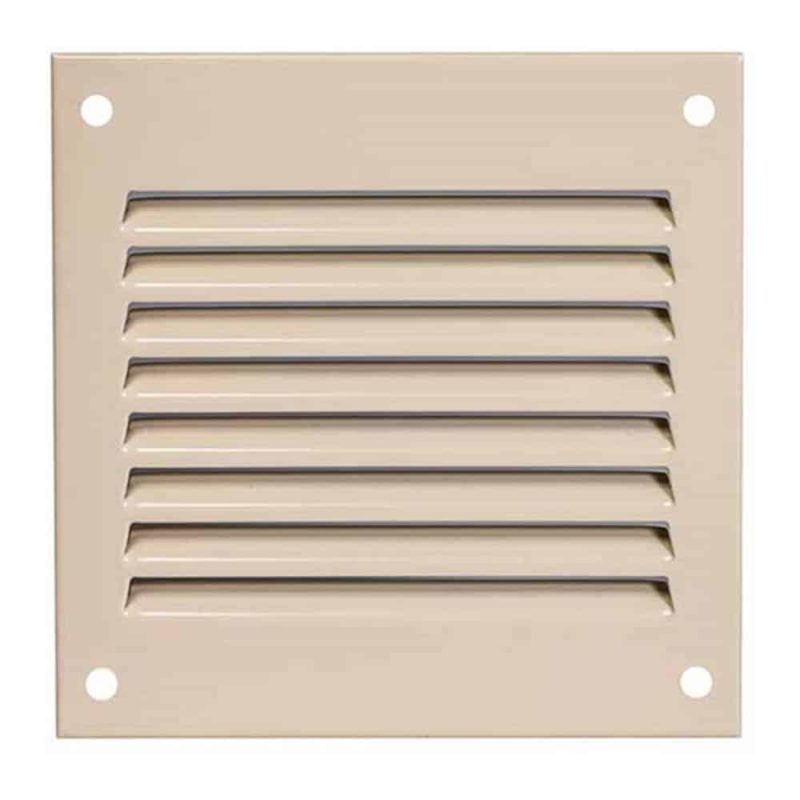 Europlast metalen ventilatierooster vierkant beige 100 x 100mm - MR1010Y Metalen ventilatierooster vierkant beige 100 x 100mm 2