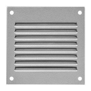 Europlast metalen ventilatierooster vierkant grijs 100 x 100mm - MR1010P