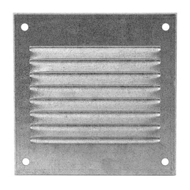 Europlast metalen ventilatierooster vierkant zink 100 x 100mm - MR1010ZN Metalen ventilatierooster vierkant zink 100 x 100mm 3
