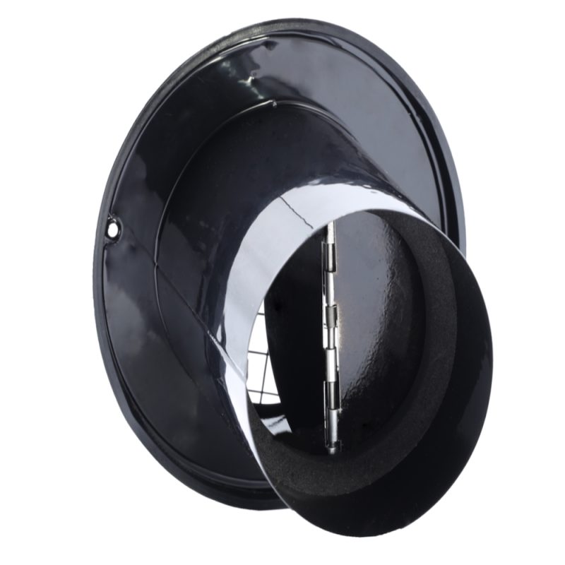 Nedco RVS bolrooster met vliegengaas en terugslagklep Ø 100mm - 626.050.01 Nedco RVS bolrooster met vliegengaas en terugslagklep O 100mm 626.050.01 1 1