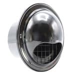 Nedco RVS bolrooster met vliegengaas en terugslagklep O 150mm 626.052.01 2