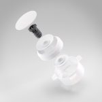 NoShow instucbaar ventiel 125mm wit 8720892238917 3