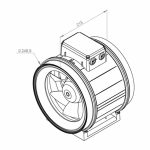 Ruck ETAMASTER kunststof buisventilator met EC motor 2175m3