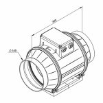 Ruck ETAMASTER kunststof buisventilator met EC motor 780m3 6