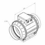 Ruck ETAMASTER kunststof buisventilator met EC motor 810m3 6