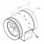 Ruck Etaline M kunststof buisventilator 1710m3 1 1
