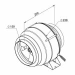 Ruck Etaline M kunststof buisventilator 820m3 4 1