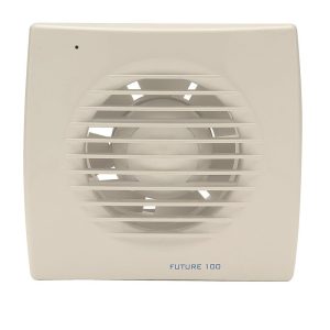 Solar badkamerventilator 100 mm wit - Future-100 C