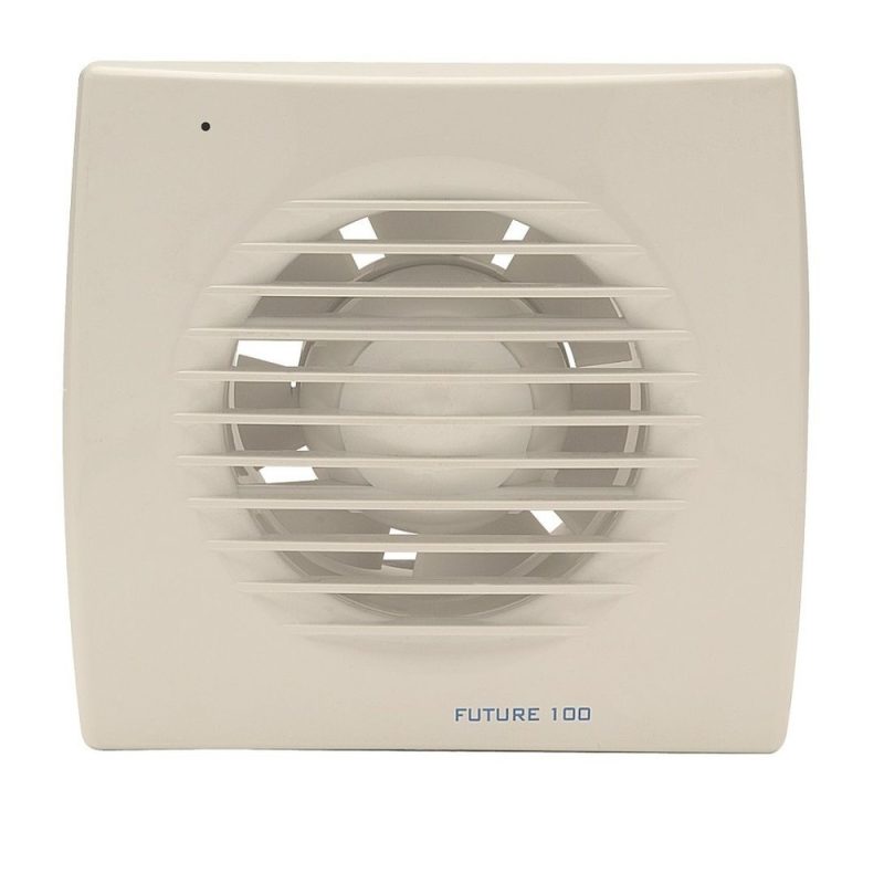Solar badkamerventilator 100 mm wit met timer - Future-100 CT Solar badkamerventilator 100 mm wit Future 100 CT 2