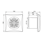 Soler Palau badkamerventilator 120 mm wit silent200 CZ 3 1