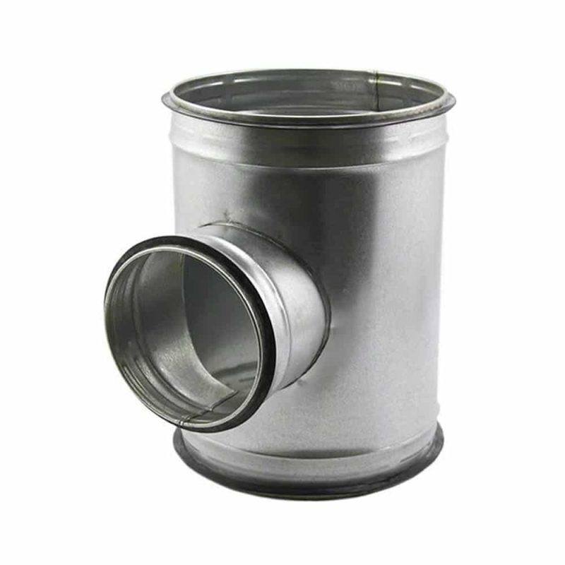 Spiro-SAFE T Stuk Ø 200 mm aftakking Ø 160 mm 90 graden Spiro SAFE T Stuk O 200 mm aftakking O 160 mm 90 graden 1