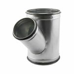 Spiro SAFE T Stuk O 315 mm aftakking O 160 mm 45 graden 1