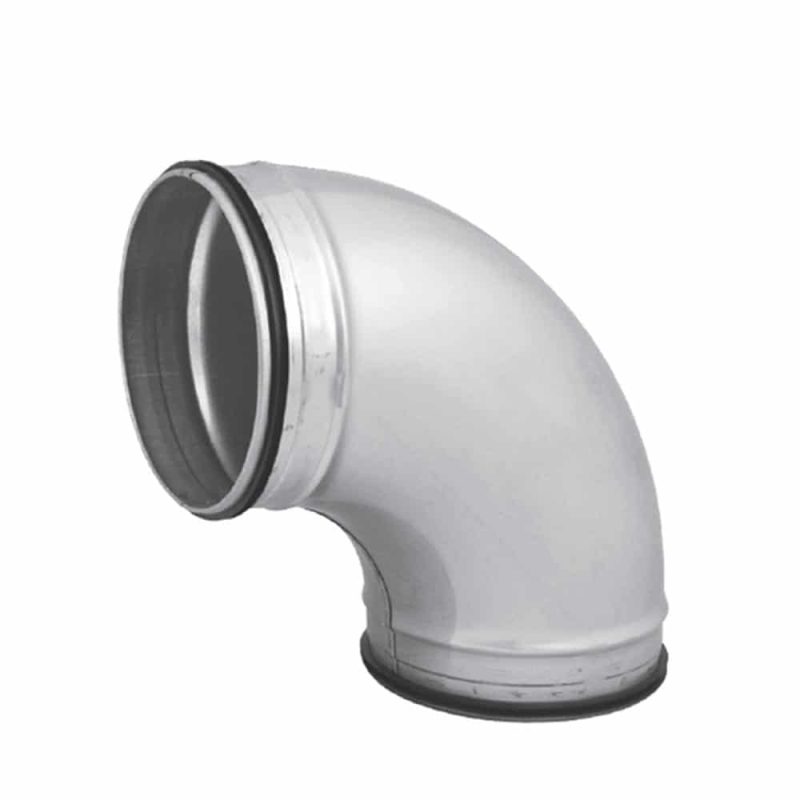 Spiro-SAFE bocht Ø 150 mm 90 graden Spiro SAFE bocht O 150 mm 90 graden 1