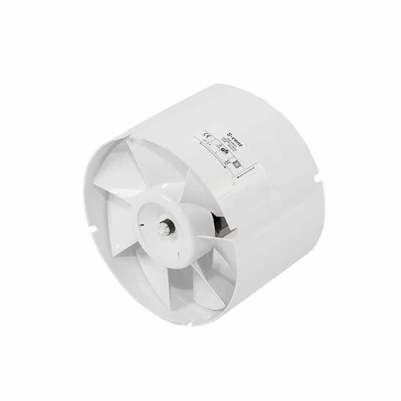 Svent inline buisventilator 305m3 Ø 150mm – SVVK01-150 Svent Inline buisventilator 305m3 SVVK01 150 1