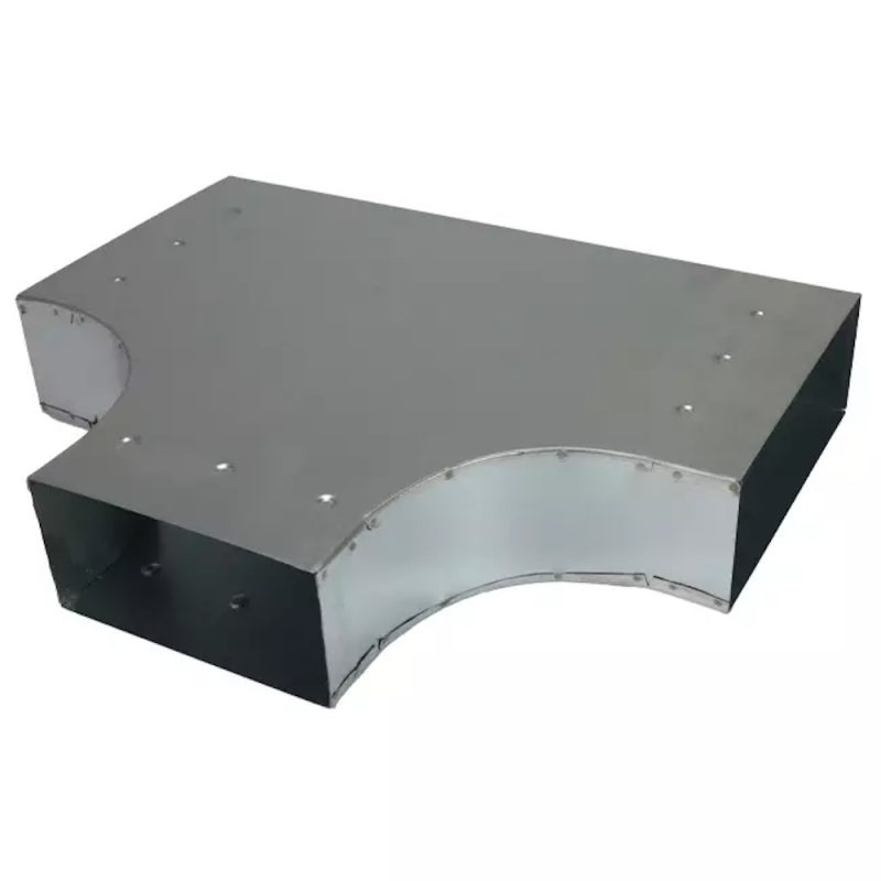 T-stuk 90 graden 220x80 mm - 220x80 mm tbv instortkanaal T stuk 90 graden 220x80 mm 220x80 mm tbv instortkanaal 1