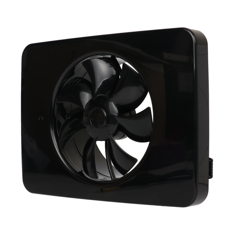 Vent-Axia IQ badkamerventilator 100mm met timer en hygrostaat 130m3/h zwart Vent Axia IQ badkamerventilator 100mm met timer en hygrostaat 130m3h zwart 1