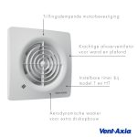 Vent Axia Supra 100 B badkamerventilator 100mm 97m3h 3 1