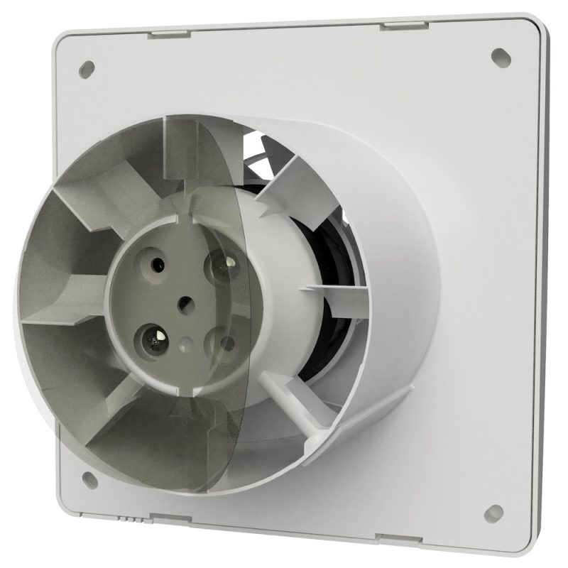 Vent-Axia Supra 100 TM badkamerventilator 100mm met timer en PIR 97m3/h Vent Axia Supra 100 TM badkamerventilator 100mm met timer en PIR 97m3h 3