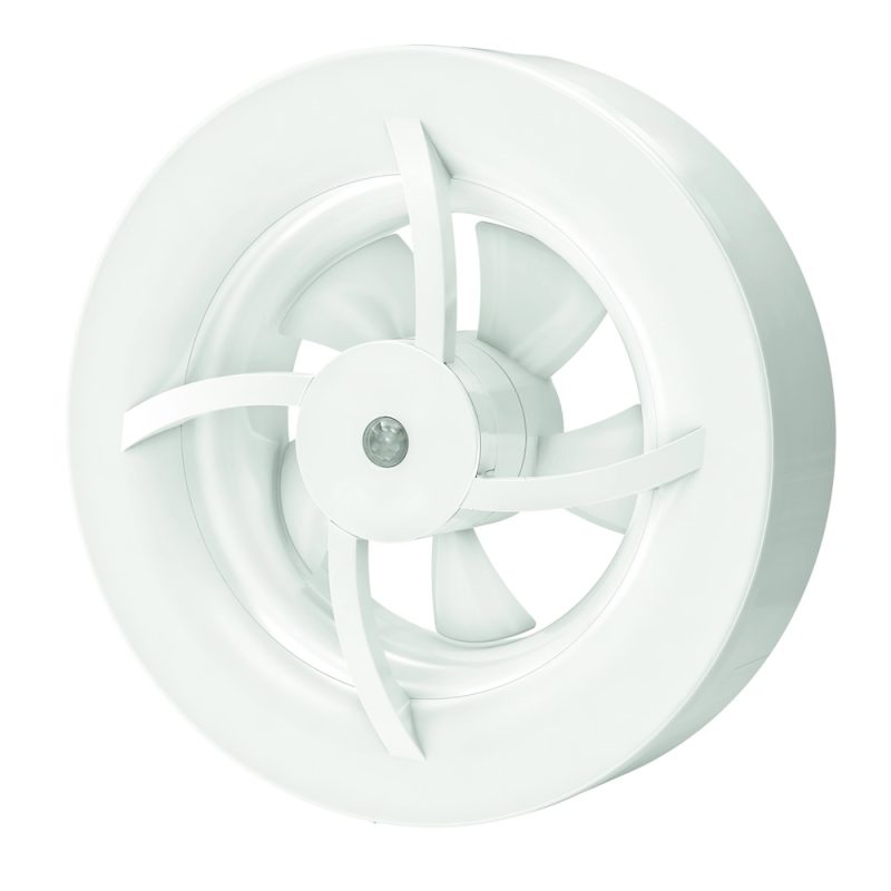 Vent Axia badkamerventilator 100mm 110 m3h mat wit Solara 100 W 2