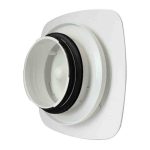 Vent Axia kunststof ventilatie ventiel Uniflexplus RVV O 125 mm vierkant 4